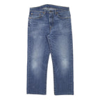 LEVI'S Mens Jeans Blue Regular Straight Denim Medium W33 L24 Classic Zip Cotton