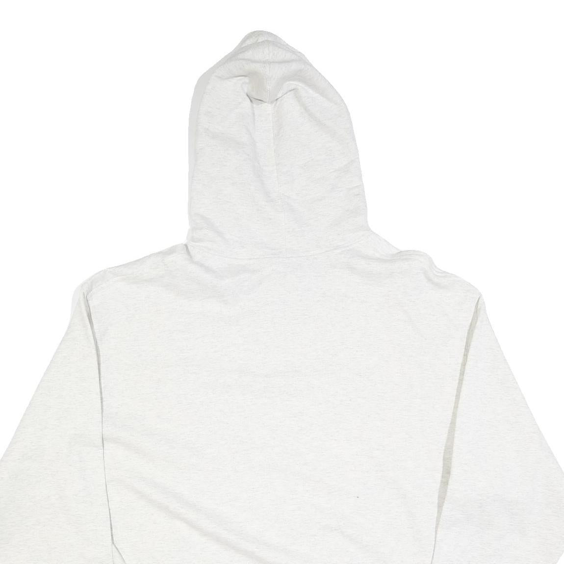 CHAMPION Mens White Hoodie 2XL Cotton Blend Pullover Printed Logo