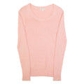 REISS Womens Jumper Pink Tight Knit XS