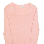 REISS Womens Jumper Pink Tight Knit XS
