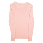 REISS Womens Jumper Pink Tight Knit XS