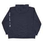 CARHARTT Mens Navy Blue Logo Print Hoodie 2XL Cotton Blend Casual
