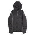 CHAMPION Mens Puffer Jacket Black Hooded S
