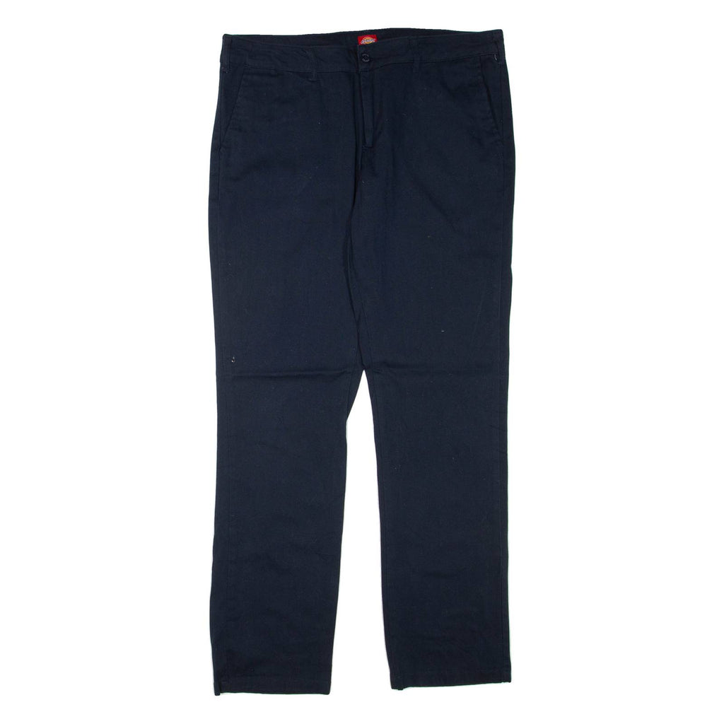 DICKIES Mens Trousers Blue Regular Straight W34 L31