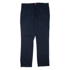 DICKIES Mens Trousers Blue Regular Straight W34 L31