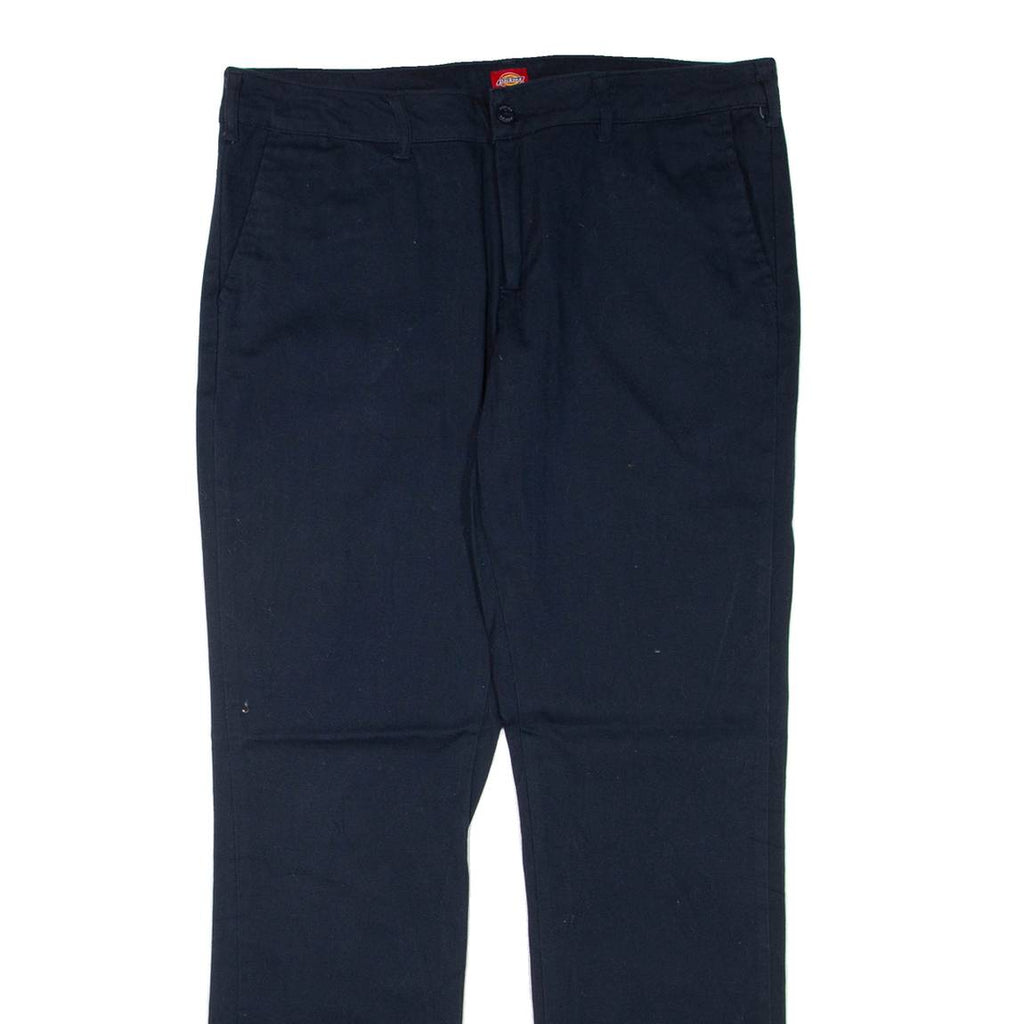 DICKIES Mens Trousers Blue Regular Straight W34 L31