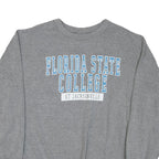 MV SPORT Mens Grey Florida State College Crew Neck L Sweatshirt Cotton Blend