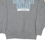 MV SPORT Mens Grey Florida State College Crew Neck L Sweatshirt Cotton Blend