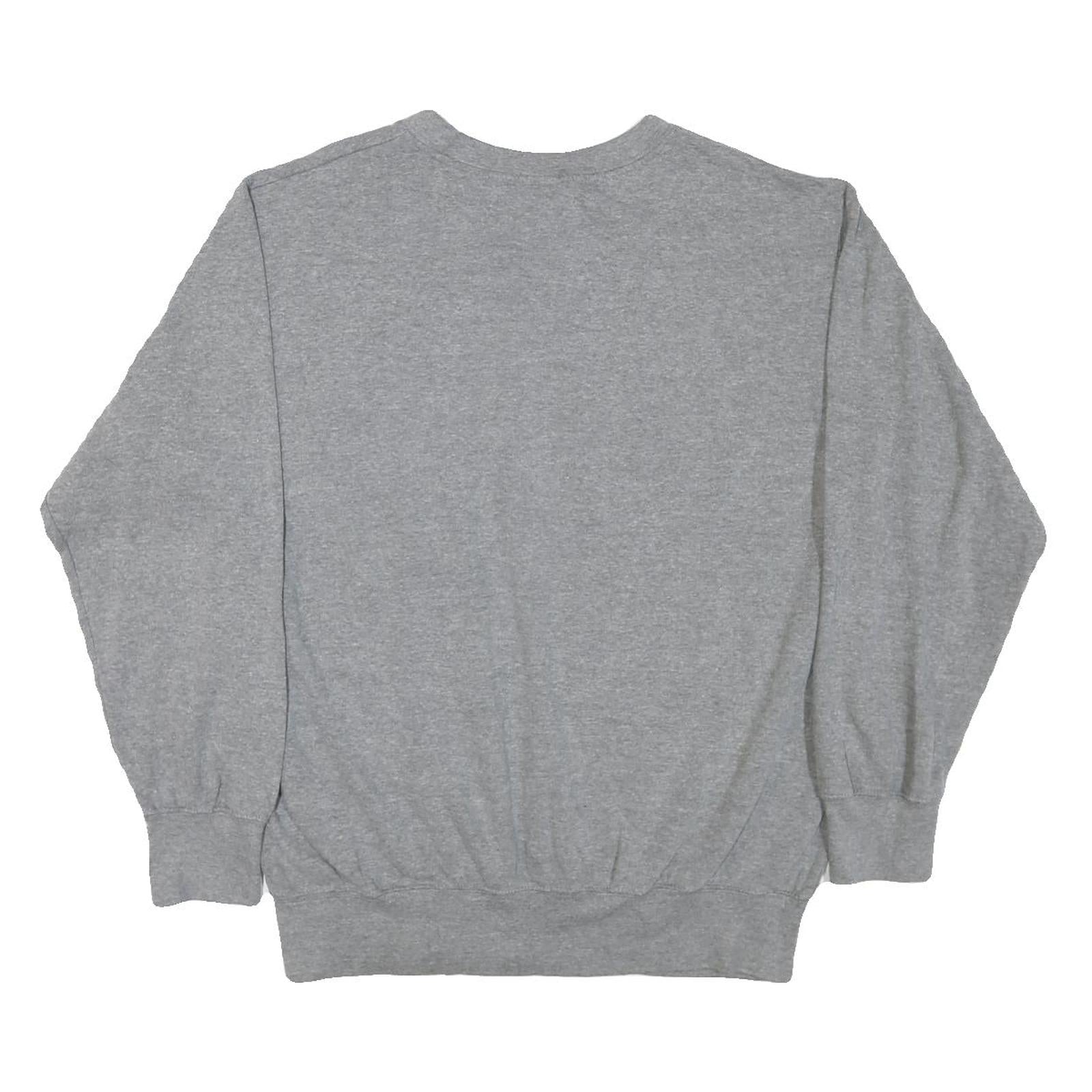 MV SPORT Mens Grey Florida State College Crew Neck L Sweatshirt Cotton Blend