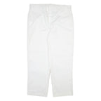DICKIES Mens Trousers White Regular Straight W38 L30