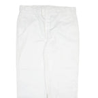 DICKIES Mens Trousers White Regular Straight W38 L30