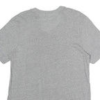 PUMA Mens Grey Blue Graphic T-Shirt M Short Sleeve Crew Neck Logo Cotton