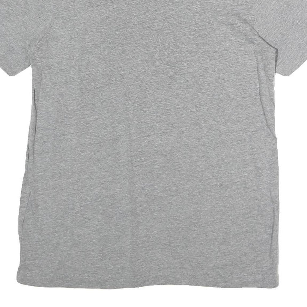 PUMA Mens Grey Blue Graphic T-Shirt M Short Sleeve Crew Neck Logo Cotton