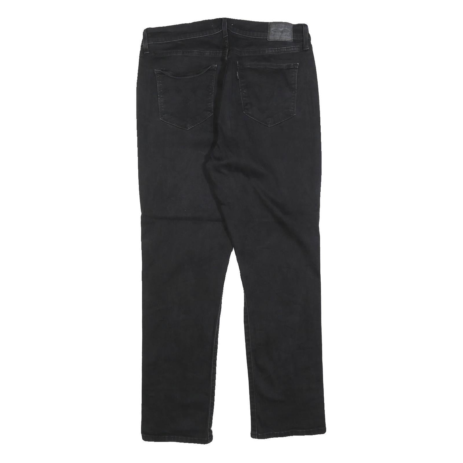 LEVI'S Womens Jeans Black Classic Straight Denim Raw W32 L30 Comfortable Stylish