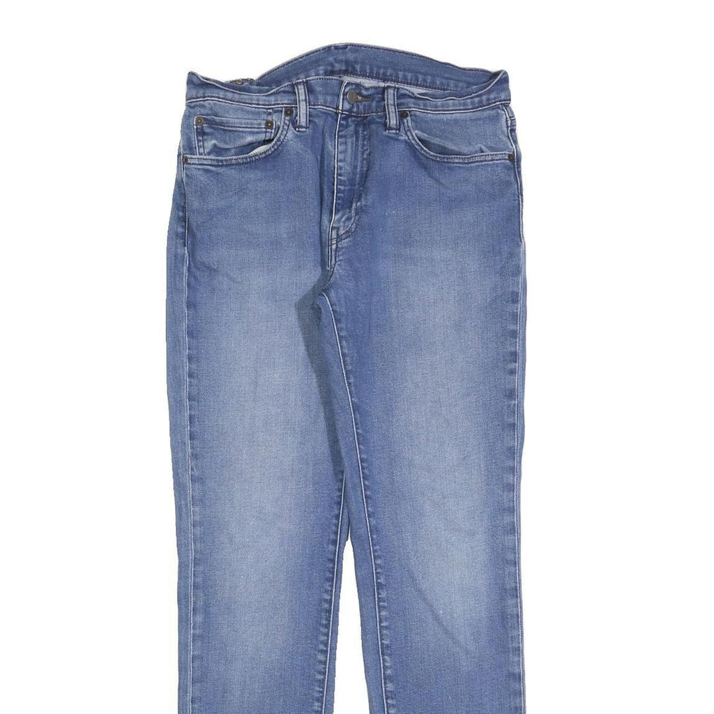 LEVI'S 511 Slim Mens Jeans Blue Denim Light W34 L32 Zip Cotton Blend Slim Fit