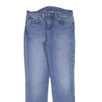 LEVI'S 511 Slim Mens Jeans Blue Denim Light W34 L32 Zip Cotton Blend Slim Fit