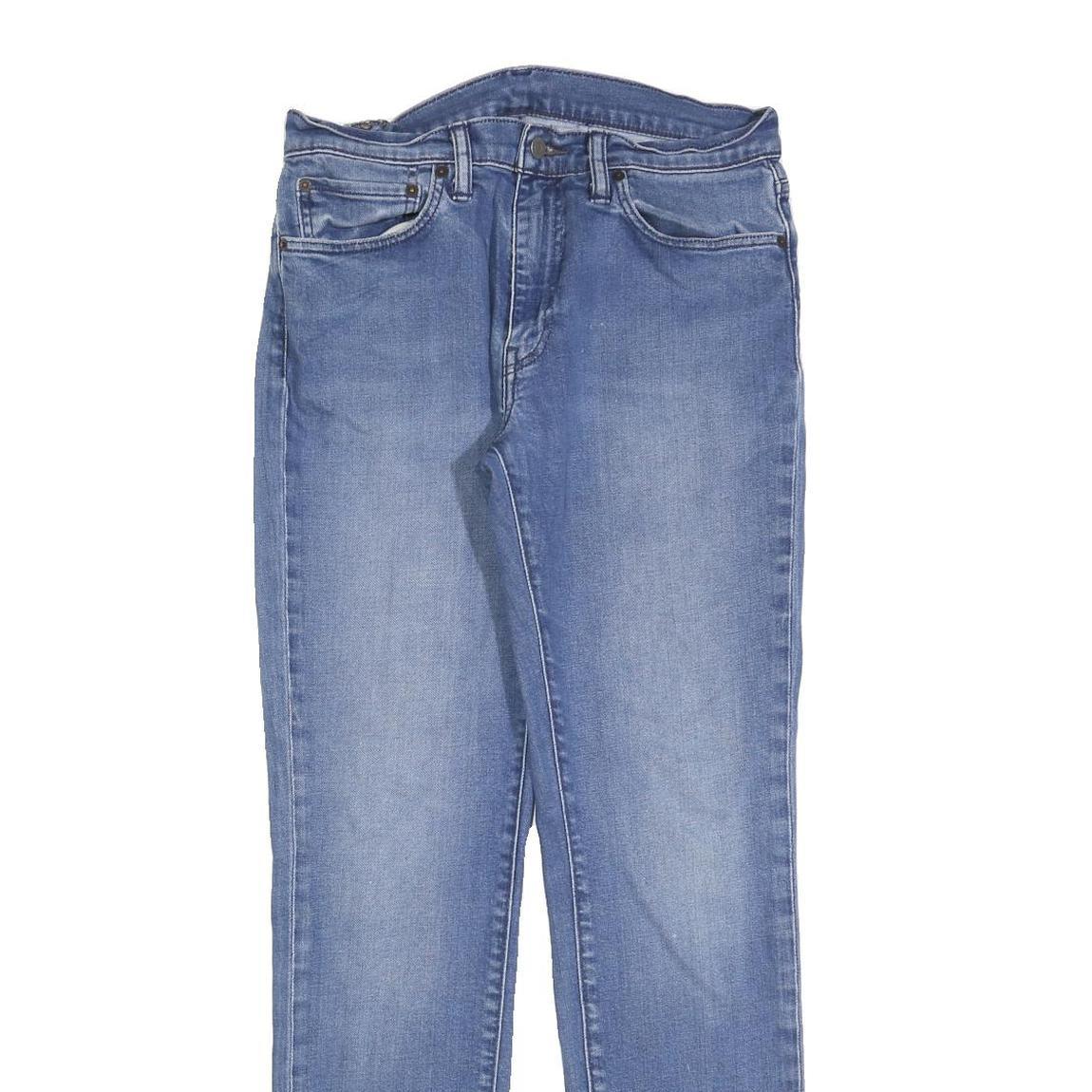 LEVI'S 511 Slim Mens Jeans Blue Denim Light W34 L32 Zip Cotton Blend Slim Fit