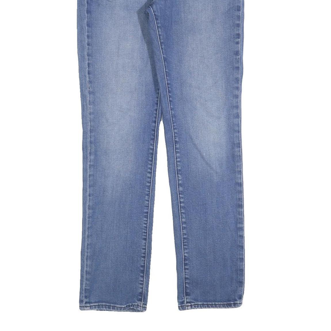 LEVI'S 511 Slim Mens Jeans Blue Denim Light W34 L32 Zip Cotton Blend Slim Fit