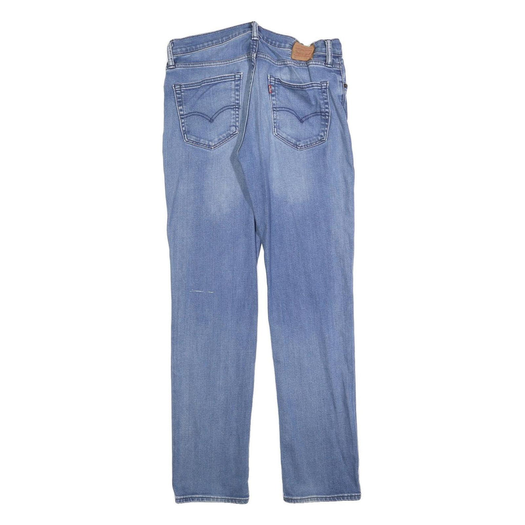 LEVI'S 511 Slim Mens Jeans Blue Denim Light W34 L32 Zip Cotton Blend Slim Fit