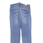 LEVI'S 511 Slim Mens Jeans Blue Denim Light W34 L32 Zip Cotton Blend Slim Fit