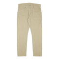 LEVI'S Mens Slim Beige Cotton Blend Zip Trousers W33 L28 Casual Classic