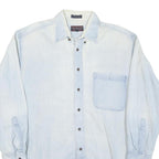 ROUNDTREE AND YORKE Mens Light Blue Shirt Cotton Blend XL Casual Button Down