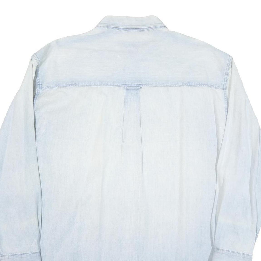 ROUNDTREE AND YORKE Mens Light Blue Shirt Cotton Blend XL Casual Button Down