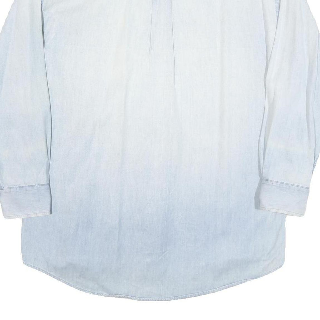 ROUNDTREE AND YORKE Mens Light Blue Shirt Cotton Blend XL Casual Button Down