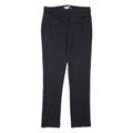 MARELLA Womens Cotton Blend Navy Slim Straight Trousers W32 L32 Smart Workwear