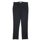 MARELLA Womens Cotton Blend Navy Slim Straight Trousers W32 L32 Smart Workwear