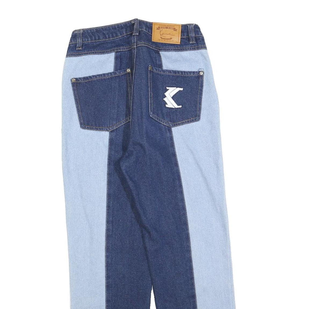 KARL KANI Womens Jeans Blue & Light Blue Regular Straight Denim Medium W26 L26