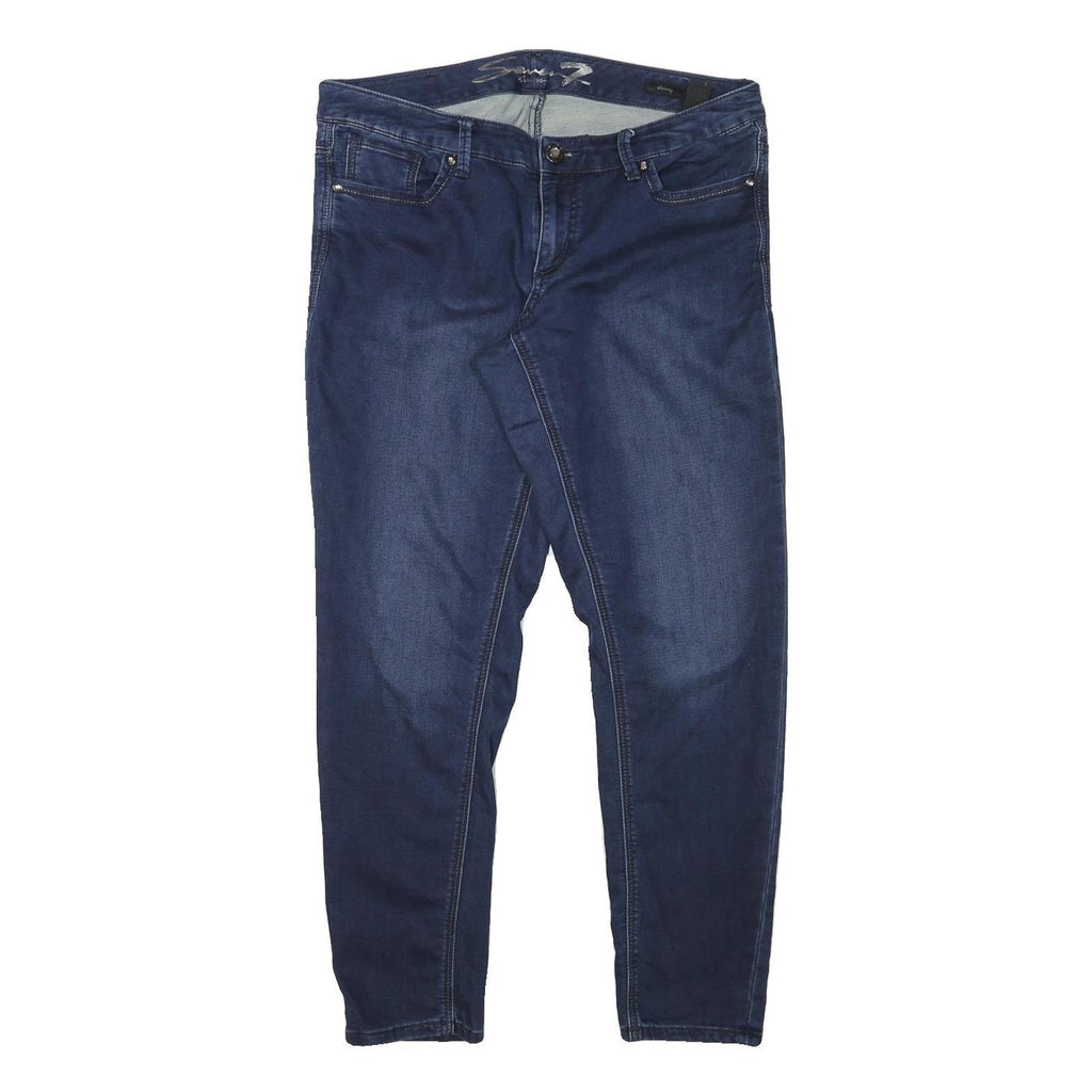 SEVEN7 Womens Jeans Blue Slim Skinny Denim Medium W36 L30 Stretch Cotton Blend