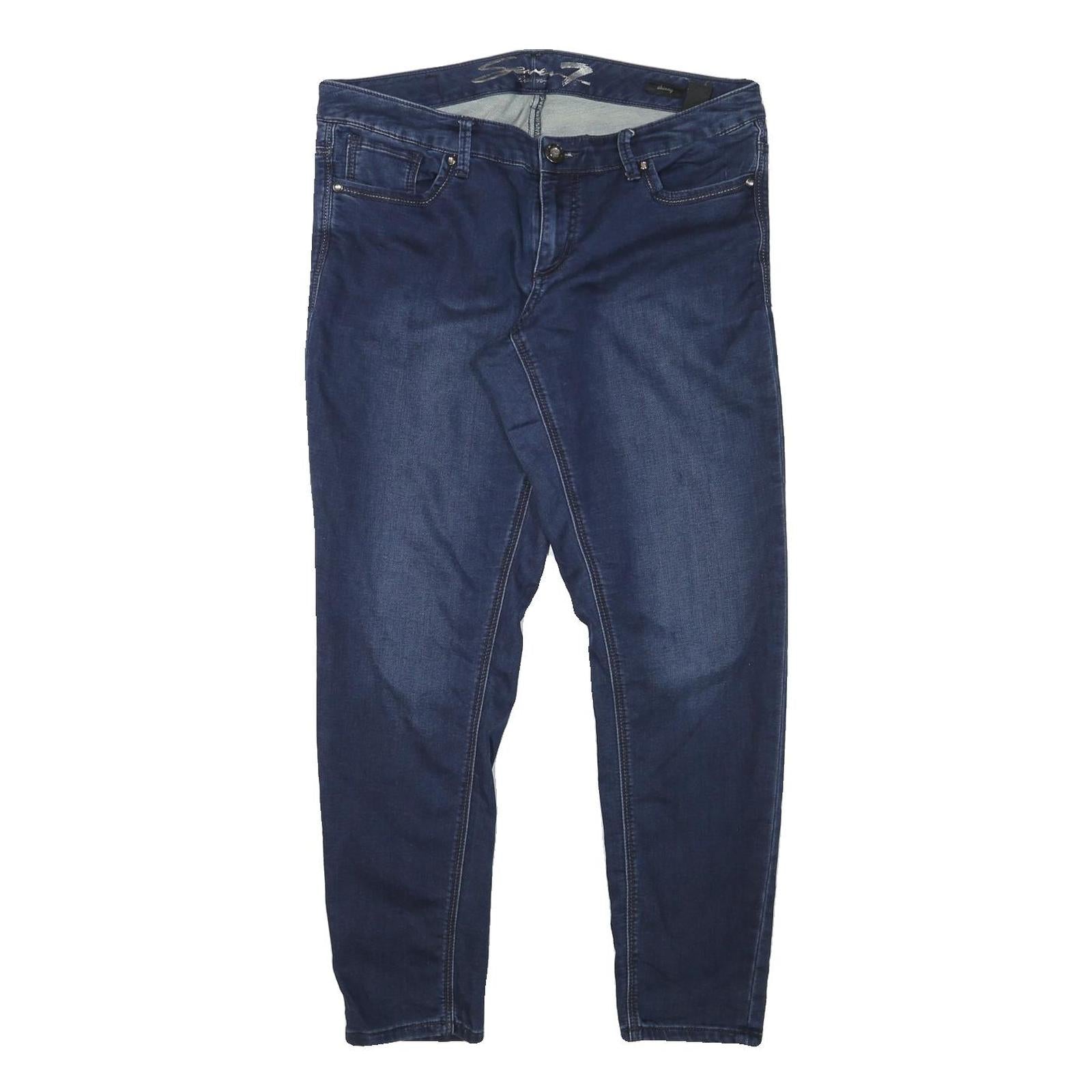 SEVEN7 Womens Jeans Blue Slim Skinny Denim Medium W36 L30 Stretch Cotton Blend