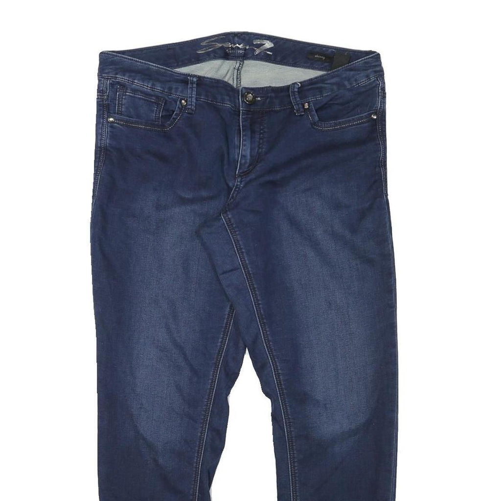SEVEN7 Womens Jeans Blue Slim Skinny Denim Medium W36 L30 Stretch Cotton Blend