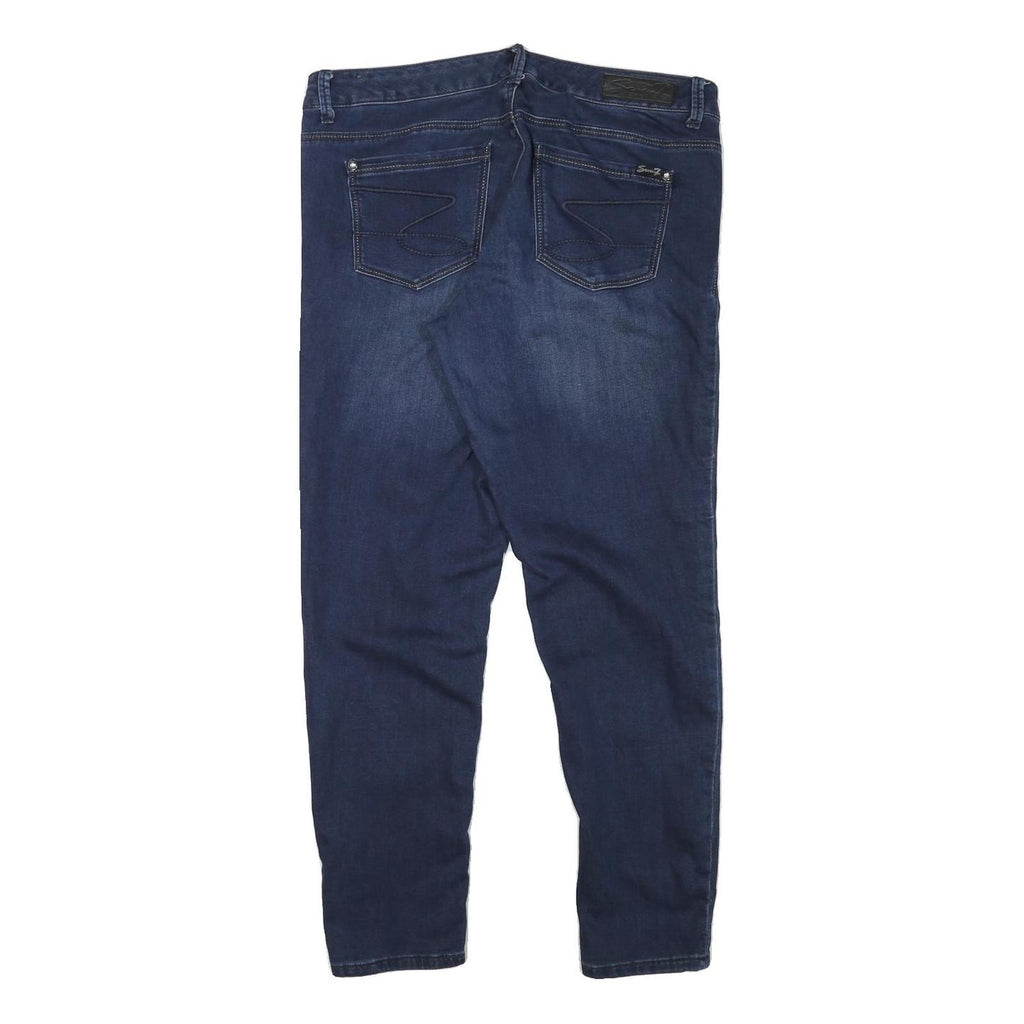 SEVEN7 Womens Jeans Blue Slim Skinny Denim Medium W36 L30 Stretch Cotton Blend