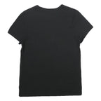 CHAMPION Womens Black T-Shirt XS Short Sleeve Crew Neck Cotton Casual Graphic