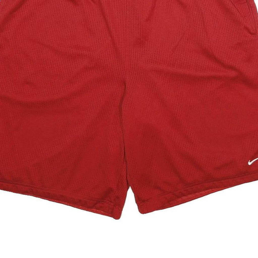NIKE Mens Red Casual Shorts XL W36 Lightweight Polyester Sportswear