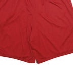 NIKE Mens Red Casual Shorts XL W36 Lightweight Polyester Sportswear