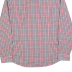 H&M Mens Red & Blue Check Shirt M Cotton Blend Casual Long Sleeve Button Collar