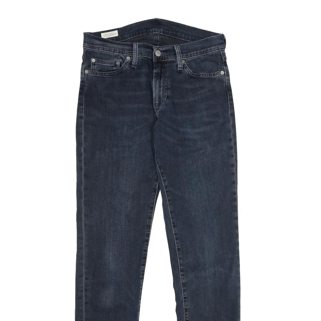 LEVI'S 511 Mens Jeans Blue Slim Skinny Denim Medium W30 L34 Stretch Zip