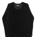 JIGSAW Womens Black Day Dress Polyester Blend Long Sleeve S Simple Classic