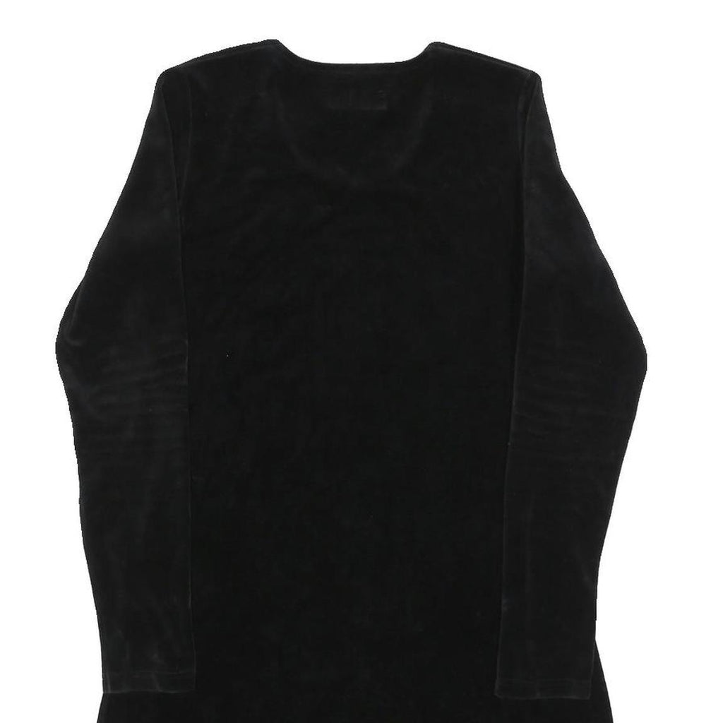 JIGSAW Womens Black Day Dress Polyester Blend Long Sleeve S Simple Classic