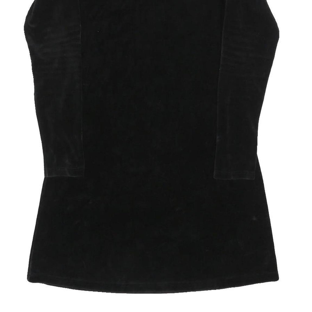 JIGSAW Womens Black Day Dress Polyester Blend Long Sleeve S Simple Classic