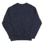 ADIDAS Mens Black Crew Neck M Sweatshirt Logo Print Cotton Blend Casual