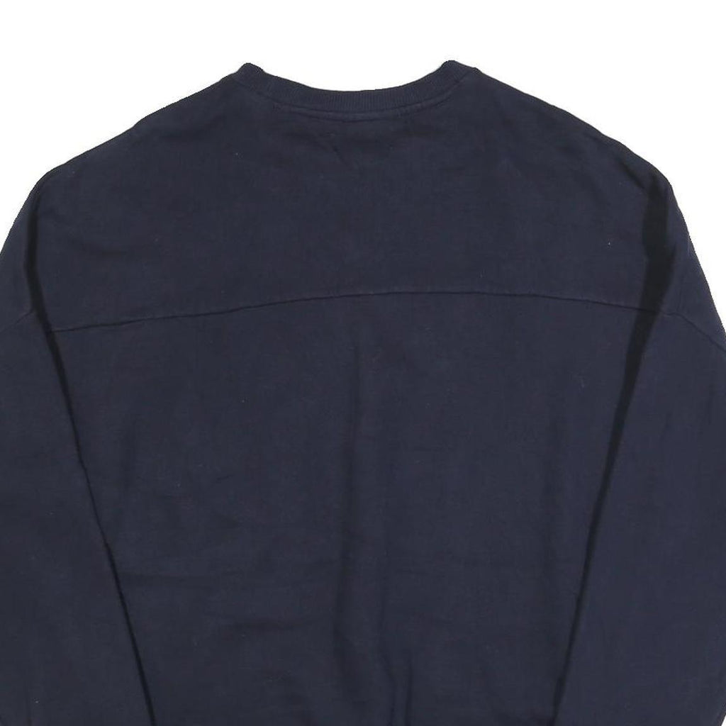 ADIDAS Mens Black Crew Neck M Sweatshirt Logo Print Cotton Blend Casual