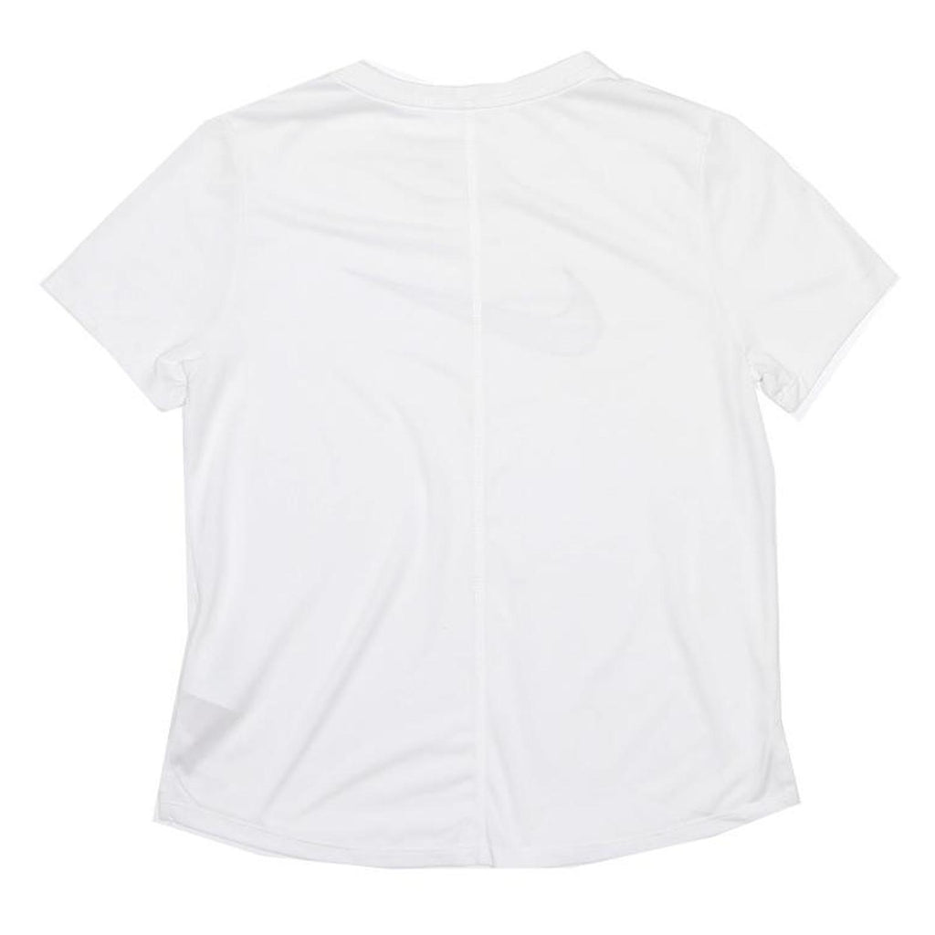 NIKE Boys White Short Sleeve Crew Neck Logo T-Shirt L Polyester Blend