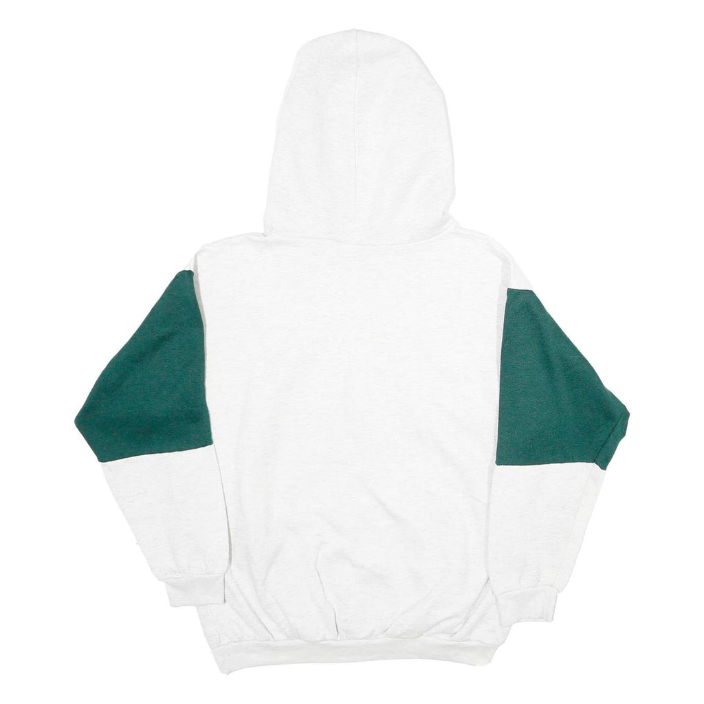 Mens White & Green San Francisco Graphic Pullover Hoodie M Cotton Blend Casual