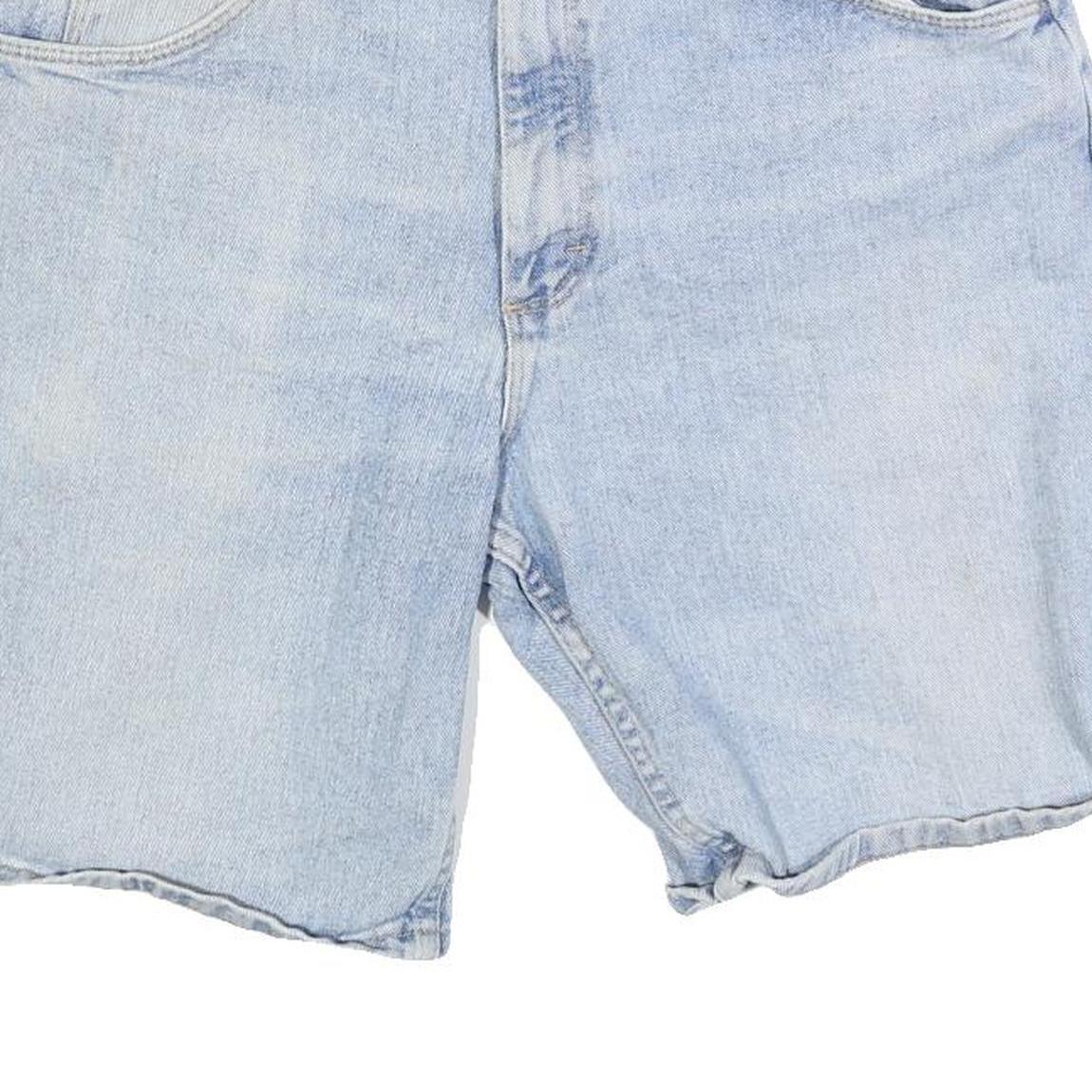 WRANGLER Mens Shorts Blue Casual Denim L W33 Light Wash