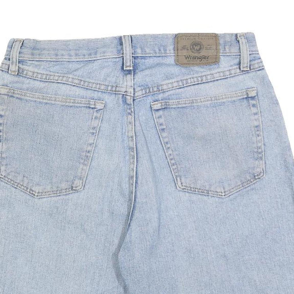 WRANGLER Mens Shorts Blue Casual Denim L W33 Light Wash