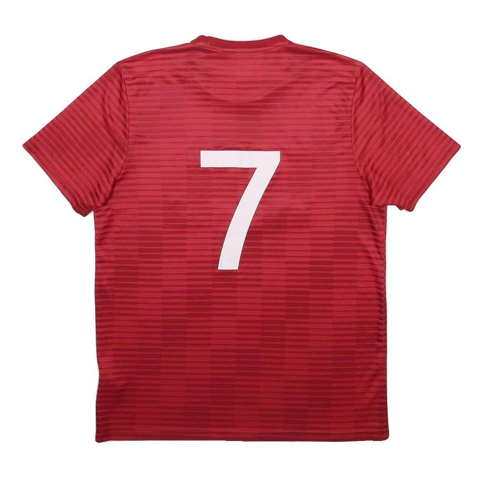 ADIDAS Les Bois Mens Red Graphic T-Shirt L Short Sleeve Crew Neck Performance